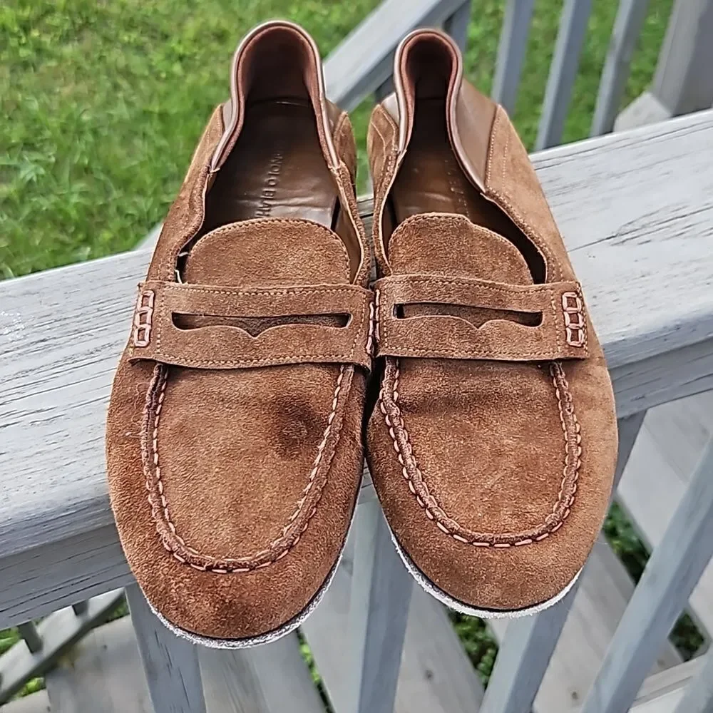 Manolo Blahnik men's suede loafers Size 9